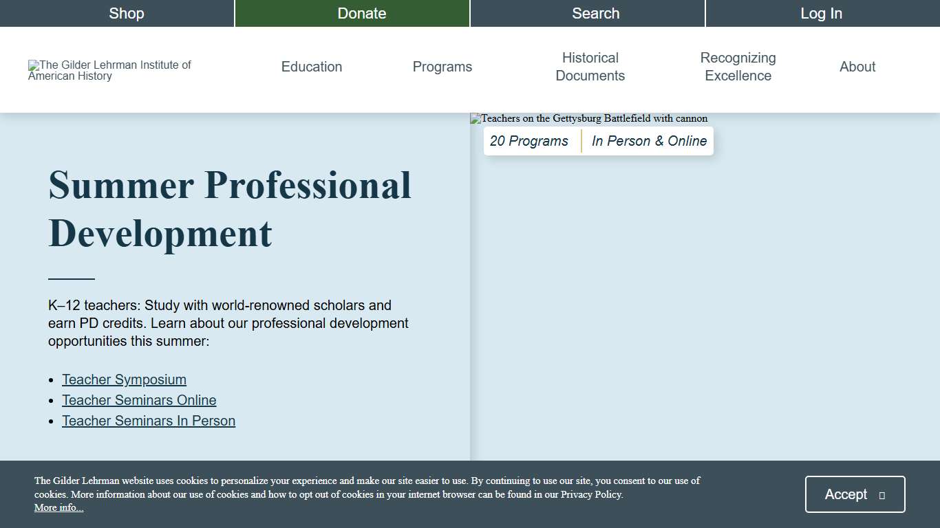 Gilder Lehrman Institute of American History |